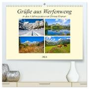 Grüße aus Werfenweng (hochwertiger Premium Wandkalender 2024 DIN A2 quer), Kunstdruck in Hochglanz
