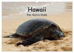 Hawaii the Aloha State (Wandkalender 2024 DIN A2 quer), CALVENDO Monatskalender