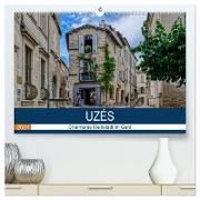 Uzés - Charmante Kleinstadt im Gard (hochwertiger Premium Wandkalender 2024 DIN A2 quer), Kunstdruck in Hochglanz