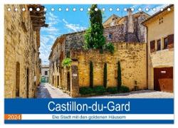 Castillon-du-Gard - Die Stadt mit den goldenen Häusern (Tischkalender 2024 DIN A5 quer), CALVENDO Monatskalender