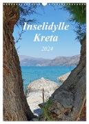 Inselidylle Kreta (Wandkalender 2024 DIN A3 hoch), CALVENDO Monatskalender