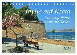 Idylle auf Kreta (Tischkalender 2024 DIN A5 quer), CALVENDO Monatskalender