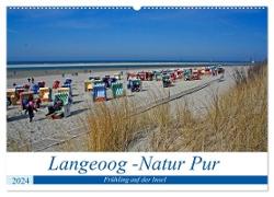 Langeoog - Natur Pur (Wandkalender 2024 DIN A2 quer), CALVENDO Monatskalender