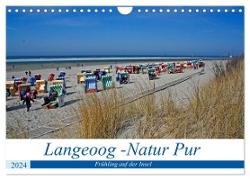 Langeoog - Natur Pur (Wandkalender 2024 DIN A4 quer), CALVENDO Monatskalender
