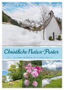 Christliche Natur-Poster 2024 (Tischkalender 2024 DIN A5 hoch), CALVENDO Monatskalender