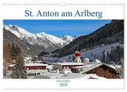 St. Anton am Arlberg (Wandkalender 2024 DIN A3 quer), CALVENDO Monatskalender