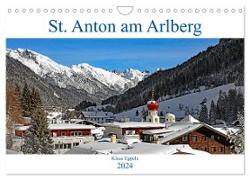 St. Anton am Arlberg (Wandkalender 2024 DIN A4 quer), CALVENDO Monatskalender