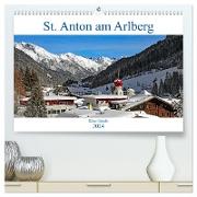 St. Anton am Arlberg (hochwertiger Premium Wandkalender 2024 DIN A2 quer), Kunstdruck in Hochglanz
