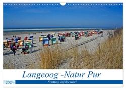 Langeoog - Natur Pur (Wandkalender 2024 DIN A3 quer), CALVENDO Monatskalender