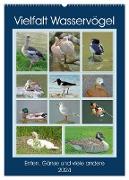 Vielfalt Wasservögel (Wandkalender 2024 DIN A2 hoch), CALVENDO Monatskalender