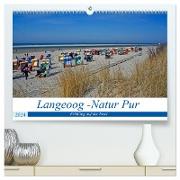 Langeoog - Natur Pur (hochwertiger Premium Wandkalender 2024 DIN A2 quer), Kunstdruck in Hochglanz