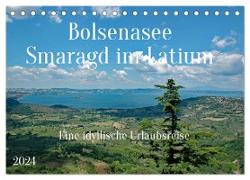 Bolsenasee Smaragd im Latium (Tischkalender 2024 DIN A5 quer), CALVENDO Monatskalender