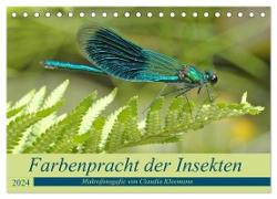 Farbenpracht der Insekten (Tischkalender 2024 DIN A5 quer), CALVENDO Monatskalender