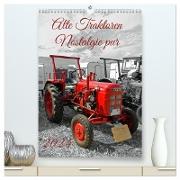 Alte Traktoren Nostalgie pur (hochwertiger Premium Wandkalender 2024 DIN A2 hoch), Kunstdruck in Hochglanz