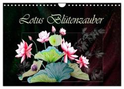 Lotus Blütenzauber (Wandkalender 2024 DIN A4 quer), CALVENDO Monatskalender