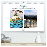 Nepal Eine Reise durch ein faszinierendes Land (hochwertiger Premium Wandkalender 2024 DIN A2 quer), Kunstdruck in Hochglanz