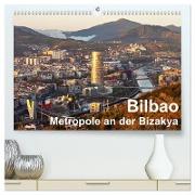 Bilbao. Metropole an der Biskaya. (hochwertiger Premium Wandkalender 2024 DIN A2 quer), Kunstdruck in Hochglanz