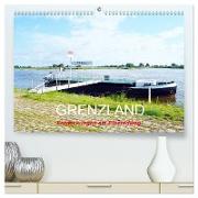 GRENZLAND - Entdeckungen am Elberadweg (hochwertiger Premium Wandkalender 2024 DIN A2 quer), Kunstdruck in Hochglanz