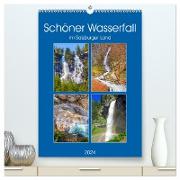 Schöner Wasserfall (hochwertiger Premium Wandkalender 2024 DIN A2 hoch), Kunstdruck in Hochglanz