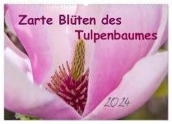 Zarte Blüten des Tulpenbaumes (Wandkalender 2024 DIN A2 quer), CALVENDO Monatskalender