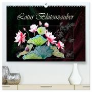 Lotus Blütenzauber (hochwertiger Premium Wandkalender 2024 DIN A2 quer), Kunstdruck in Hochglanz