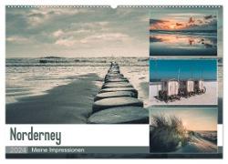 Mein Jahr auf Norderney (Wandkalender 2024 DIN A2 quer), CALVENDO Monatskalender