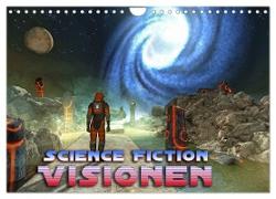 Science Fiction Visionen (Wandkalender 2024 DIN A4 quer), CALVENDO Monatskalender
