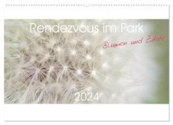 Rendezvous im Park (Wandkalender 2024 DIN A2 quer), CALVENDO Monatskalender