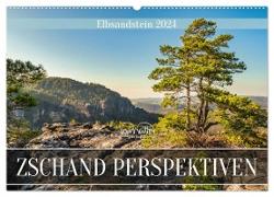 Zschand Perspektiven - Elbsandstein (Wandkalender 2024 DIN A2 quer), CALVENDO Monatskalender