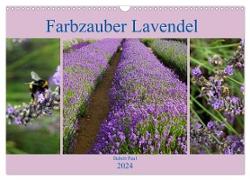 Farbzauber Lavendel (Wandkalender 2024 DIN A3 quer), CALVENDO Monatskalender