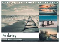 Mein Jahr auf Norderney (Wandkalender 2024 DIN A4 quer), CALVENDO Monatskalender