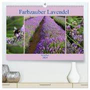 Farbzauber Lavendel (hochwertiger Premium Wandkalender 2024 DIN A2 quer), Kunstdruck in Hochglanz