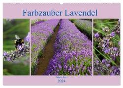 Farbzauber Lavendel (Wandkalender 2024 DIN A2 quer), CALVENDO Monatskalender