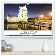 LISSABON für Nachtschwärmer (hochwertiger Premium Wandkalender 2024 DIN A2 quer), Kunstdruck in Hochglanz