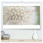 Rendezvous im Park (hochwertiger Premium Wandkalender 2024 DIN A2 quer), Kunstdruck in Hochglanz