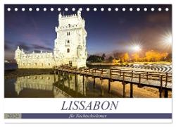 LISSABON für Nachtschwärmer (Tischkalender 2024 DIN A5 quer), CALVENDO Monatskalender