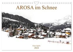 AROSA im Schnee (Wandkalender 2024 DIN A4 quer), CALVENDO Monatskalender
