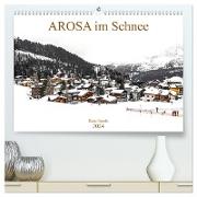 AROSA im Schnee (hochwertiger Premium Wandkalender 2024 DIN A2 quer), Kunstdruck in Hochglanz