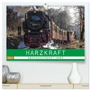 HARZKRAFT - SEHNSUCHTSORT HARZ (hochwertiger Premium Wandkalender 2024 DIN A2 quer), Kunstdruck in Hochglanz