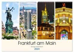 Frankfurt am Main - fotografische Impressionen bei Tag und bei Nacht (Wandkalender 2024 DIN A2 quer), CALVENDO Monatskalender