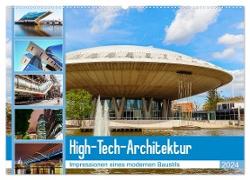 High-Tech-Architektur - Impressionen eines modernen Baustils (Wandkalender 2024 DIN A2 quer), CALVENDO Monatskalender