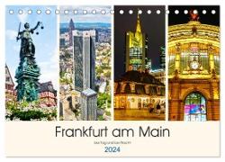 Frankfurt am Main - fotografische Impressionen bei Tag und bei Nacht (Tischkalender 2024 DIN A5 quer), CALVENDO Monatskalender