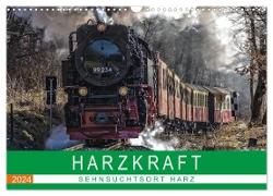 HARZKRAFT - SEHNSUCHTSORT HARZ (Wandkalender 2024 DIN A3 quer), CALVENDO Monatskalender