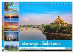 Unterwegs in Südostasien (Tischkalender 2024 DIN A5 quer), CALVENDO Monatskalender