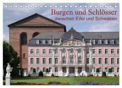 Burgen und Schlösser zwischen Eifel und Schwaben (Tischkalender 2024 DIN A5 quer), CALVENDO Monatskalender