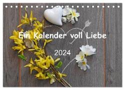Ein Kalender voll Liebe (Tischkalender 2024 DIN A5 quer), CALVENDO Monatskalender