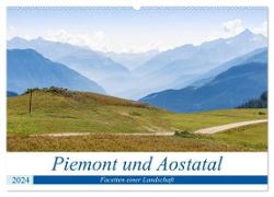 Piemont und Aostatal (Wandkalender 2024 DIN A2 quer), CALVENDO Monatskalender