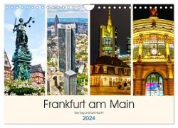 Frankfurt am Main - fotografische Impressionen bei Tag und bei Nacht (Wandkalender 2024 DIN A4 quer), CALVENDO Monatskalender