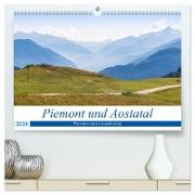 Piemont und Aostatal (hochwertiger Premium Wandkalender 2024 DIN A2 quer), Kunstdruck in Hochglanz