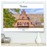 Neuss - Ein malerischer Spaziergang (hochwertiger Premium Wandkalender 2024 DIN A2 quer), Kunstdruck in Hochglanz